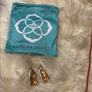 Kendra Scott Caramel Colored Earrings